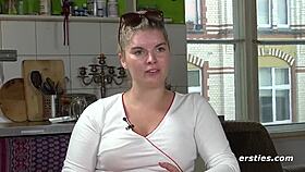 Blonde Babe Fingers Wet Pussy In Underwear On Camera