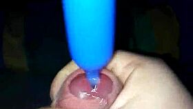 want to see this handjob with plugin leading to cumshot?