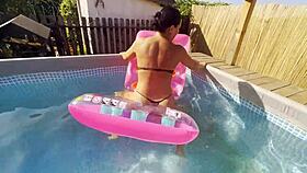 slutty milf had some fun in the pool 280- previw.