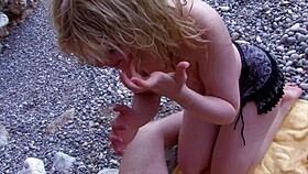 Hot Blonde Feels Passionate Rough Treatment And Cum In Her Mouth