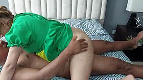 Fucking beautiful tight pussy in bedroom