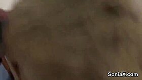 lady sonia, the unfaithful british milf, pops out her huge balloons in this fetish video