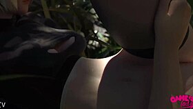 super lusty busty hotty riding reverse cowgirl, getting drilled hard