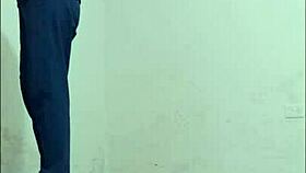 Janitor Seduced by Nurse, Fucks Her Hard Standing in Office Hallways