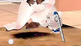 Teen Kaori Receives Huge Dose Of Monster Black Cock In Assfucking