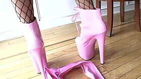 Melissa Lauren Looks Into The Camera While Fucking Bent Over In Lingerie, Gaping Assfucking Big Black Cock!