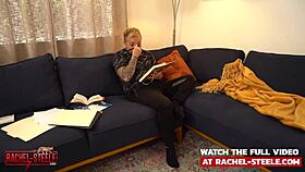 Hey, check out this masked milf in a catsuit tying up and blowing the burglar!