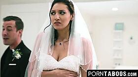 best man indulges in forbidden deepthroat with bella rolland before his wedding