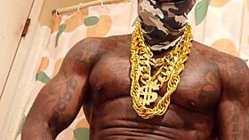 Hallelujah Johnson worships big black hairy dick