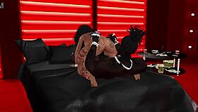 Ebony with Big Ass Gets Deepthroat Blowjob Intensely.