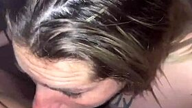 blonde amateur bends over for blowjob and doggystyle squirting orgasm