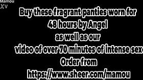 Mamou with Angel: Episode 5/8 - She Masturbates While Licking Her Round Breasts