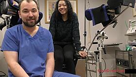 This exam is just a formality, right? Yasmine Woods in heels backstage.
