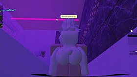 My little bunny BOUNCES her HUGE ASS on my MONSTER COCK!