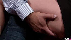 Blonde slut wife GETS HARD ANAL from next door guy.