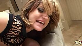 Kinky Blonde Satisfies Their Cocks With Her Big Booty Before Swallowing A Thick Cumshot