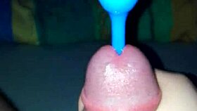 want to see this handjob with plugin leading to cumshot?