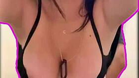 Horny latina couple enjoys big tits and ass in cumshot compilation