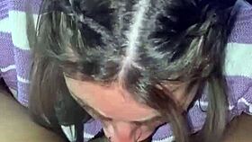 Drunk and Loving Deep Throat for All His Cum