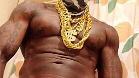 Hallelujah Johnson worships big black hairy dick