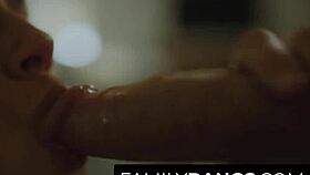 Stressed milf finds messy son-in-law, what happens next?