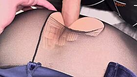 Brunette slut in black pantyhose wants assfucking in missionary, cowgirl, spooning 😈