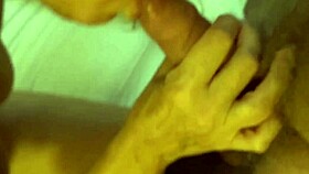 naughty wife deepthroats and gags on monster cock