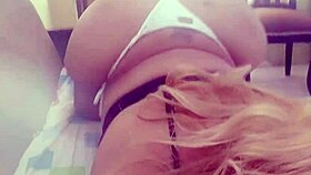 horny transsexual Carolina invites Lokita and cock to her bed for blowjob and fucking