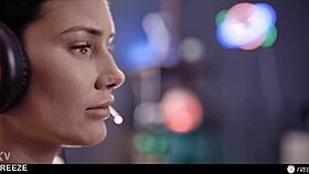 gamer girl adventure with time freeze in lol match