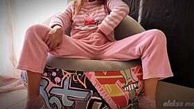 Wow, Skinny Asian Teen Masturbates Pussy and Squirts Orgasm!