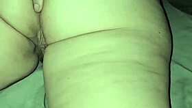 Back massage leads to staring at her pussy lips