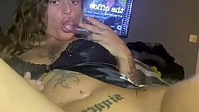 horny goth teen 18+ solos until she cums, but what a contrast