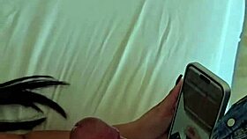 Follower jerks off as I take cock 😏