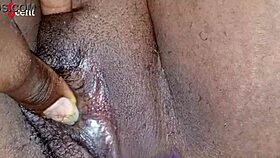 Home made shaving, clothes ripped outdoor with wet pussy