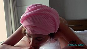 Morning routine with brunette Lola Aiko