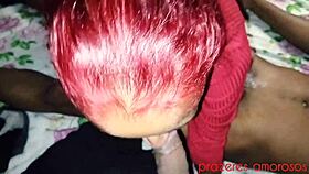 wife gets cum inside her pussy in front of the cuckold and ends up sucking it all at the end