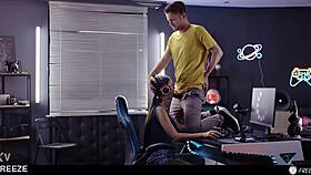 gamer girl adventure with time freeze in lol match