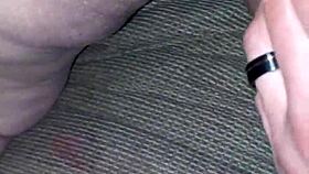 this amateur bbw wife is getting creampied in doggystyle, she's so horny and latina