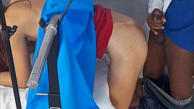 Inseminated by the gifted doctor from behind the cuckold 😏