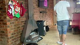 Bellarose34 poses in heels and shoes with her narrow ass and long hair