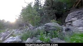 the outdoor bang with stepdaughter riley star