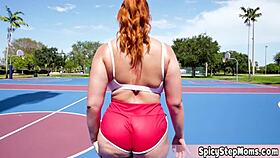 chubby housewife gets her bubbly ass fucked hard by gym instructor