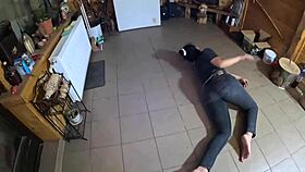 Face-fucking in tight jeans