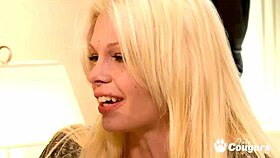 Does Taylor Daines fill her bald pussy with dick?