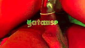 Two Naughty Housewives Engage In Threesome With Big Black Cock While Cuckolds Watch On Red