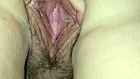 Back massage leads to staring at her pussy lips