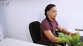 Fuck the investor while boss works?