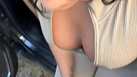 hot asian stopped in traffic blitz, ends up fucking carioca cop bareback in the woods