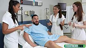 treatment by three stunning doctors fucking me