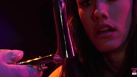 disobedient brunette punished with rough anal and monster cock 😈